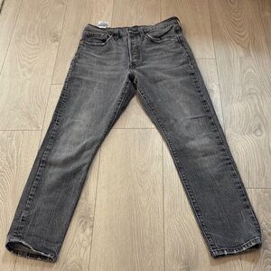 Levi's Black Straight-Leg Jeans with Vintage-Inspired Look